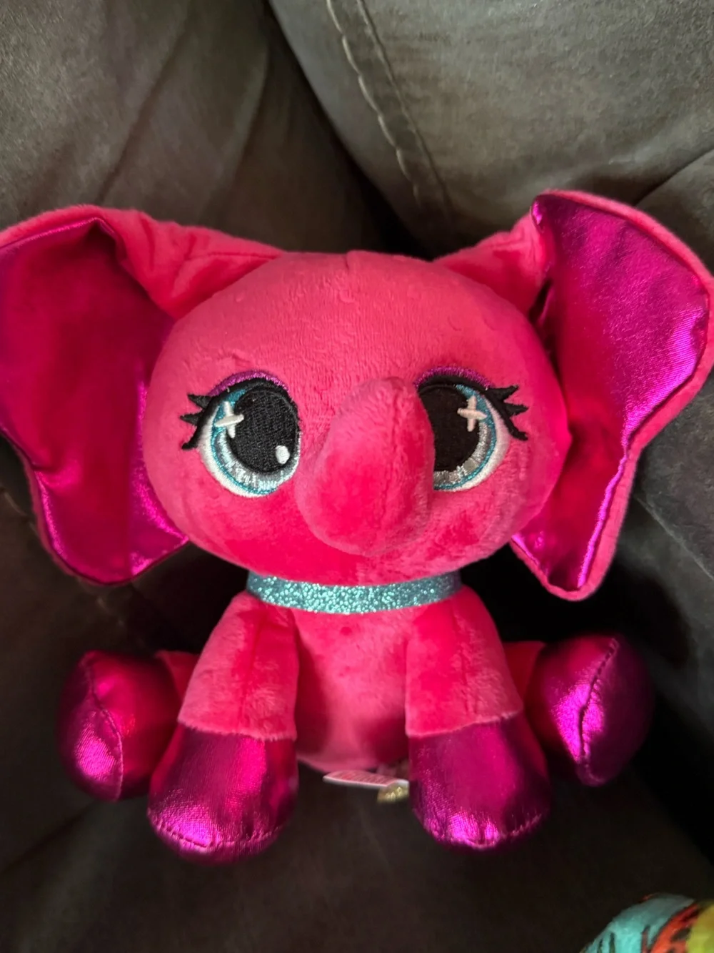 Ty Multicolor Plush Elephant & Giraffe Set - Bright Patterned Collectibles